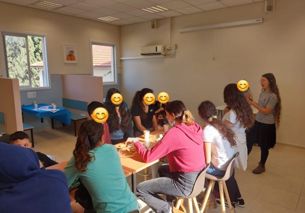 פעילות  ‘קפה דילמה’  בנושא: מנהיגות וגבורה  – שכבת ח’
